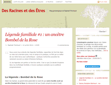 Tablet Screenshot of desracines.fr